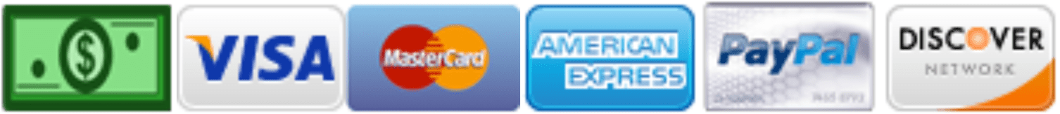 Payment methods: cash, Visa, Mastercard, PayPal.