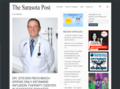 Website featuring doctor and news articles.